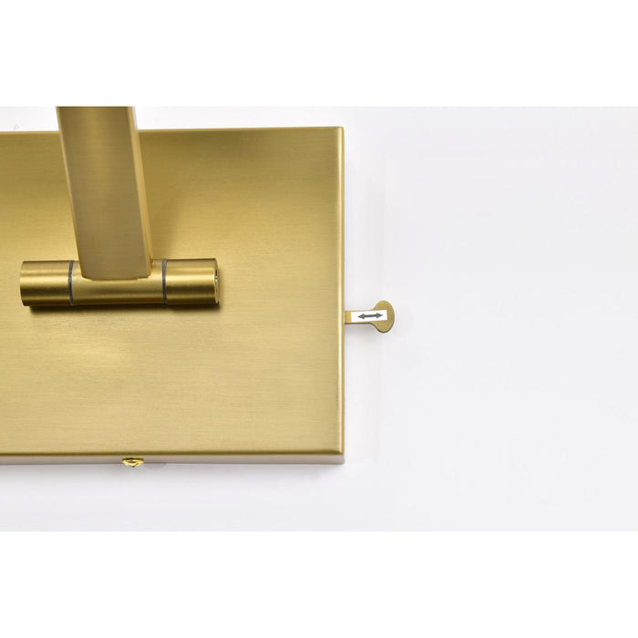 SATCO/NUVO Hazel 3 Foot LED Picture Light 35W CCT Selectable 2700K/3000K/3500K 90 CRI 120V Vintage Brass Finish Acrylic Lens (62-2332)