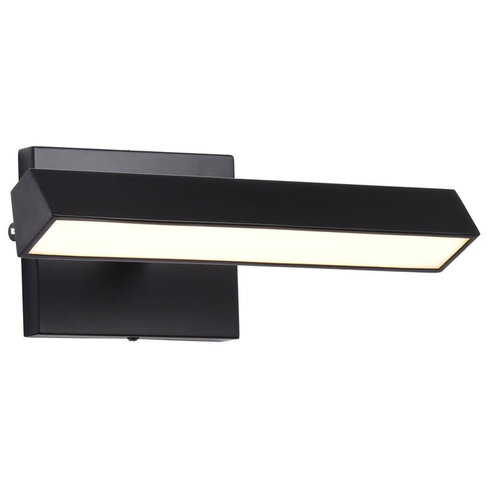 SATCO/NUVO Mila 1 Foot LED Picture Light 12W CCT Selectable 2700K/3000K/3500K/ 90 CRI 120V Black Finish Acrylic L Ens (62-2335)