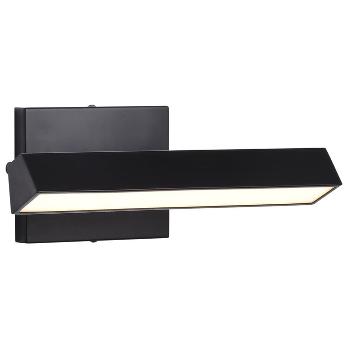 SATCO/NUVO Mila 1 Foot LED Picture Light 12W CCT Selectable 2700K/3000K/3500K/ 90 CRI 120V Black Finish Acrylic L Ens (62-2335)