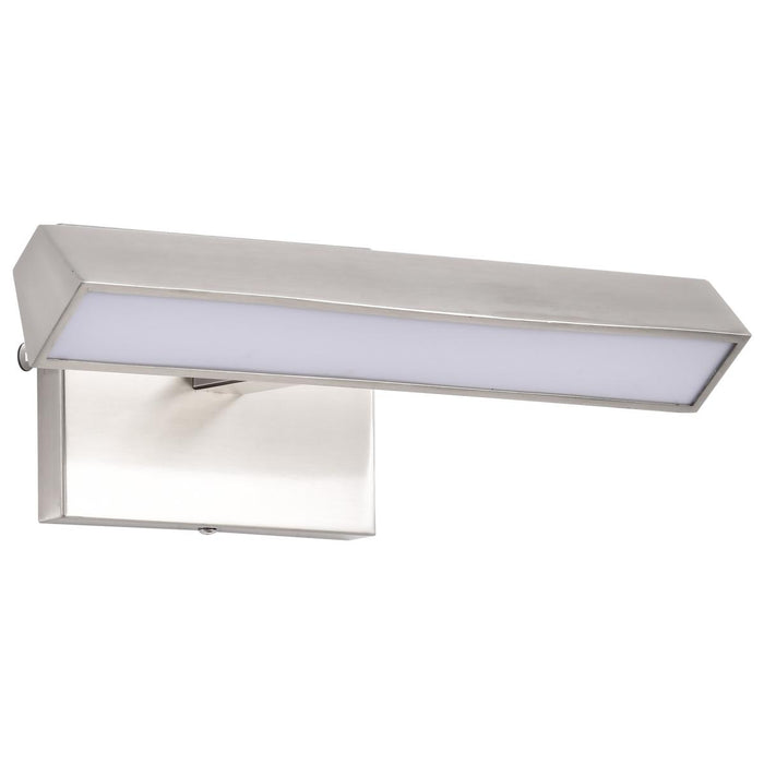 SATCO/NUVO Mila 1 Foot LED Picture Light 12W CCT Selectable 2700K/3000K/3500K/ 90 CRI 120V Brushed Nickel Finish Acrylic Lens (62-2336)