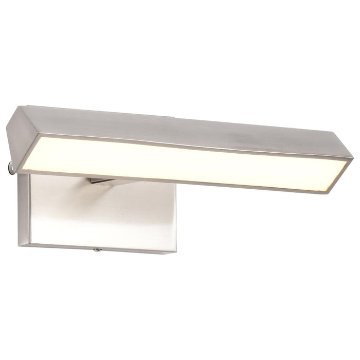 SATCO/NUVO Mila 1 Foot LED Picture Light 12W CCT Selectable 2700K/3000K/3500K/ 90 CRI 120V Brushed Nickel Finish Acrylic Lens (62-2336)