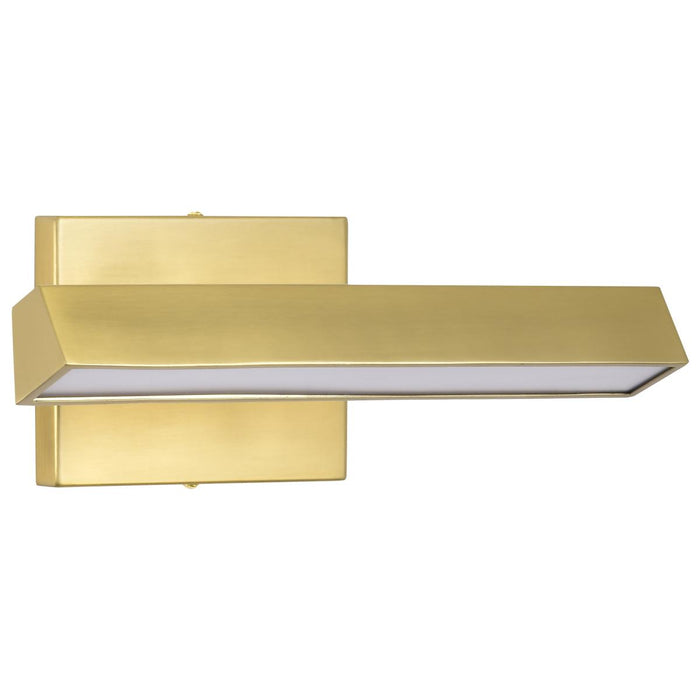 SATCO/NUVO Mila 1 Foot LED Picture Light 12W CCT Selectable 2700K/3000K/3500K/ 90 CRI 120V Vintage Brass Finish Acrylic Lens (62-2337)