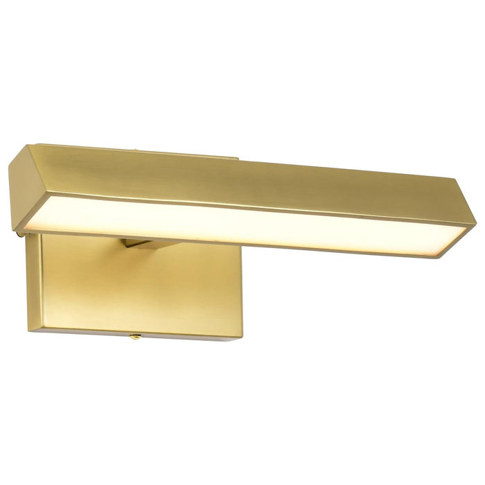 SATCO/NUVO Mila 1 Foot LED Picture Light 12W CCT Selectable 2700K/3000K/3500K/ 90 CRI 120V Vintage Brass Finish Acrylic Lens (62-2337)