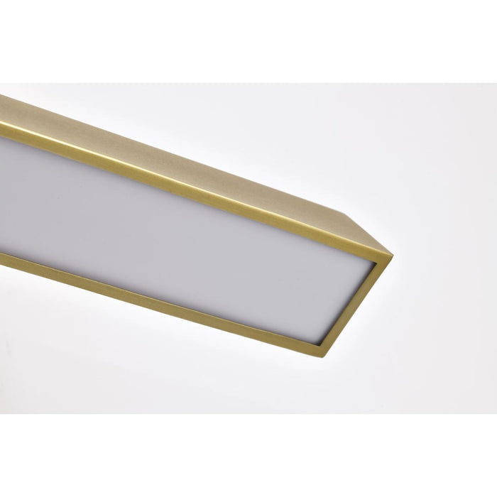 SATCO/NUVO Mila 1 Foot LED Picture Light 12W CCT Selectable 2700K/3000K/3500K/ 90 CRI 120V Vintage Brass Finish Acrylic Lens (62-2337)