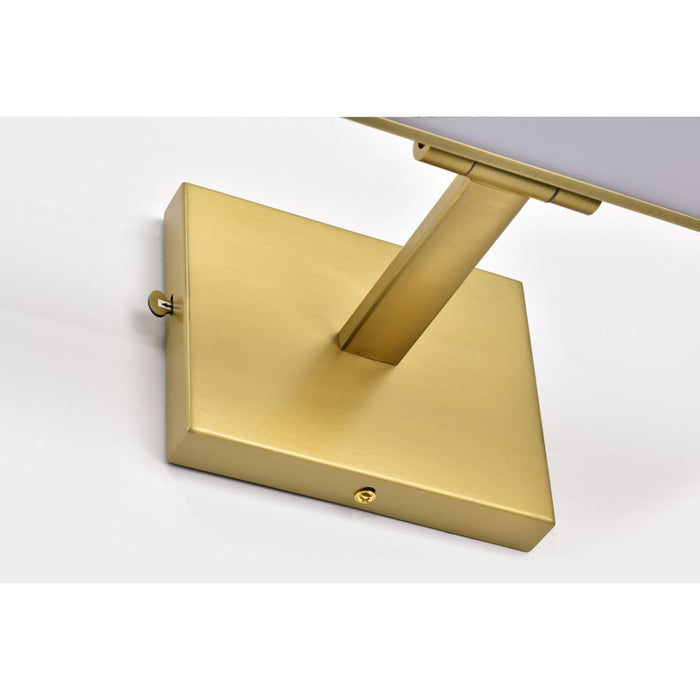 SATCO/NUVO Mila 1 Foot LED Picture Light 12W CCT Selectable 2700K/3000K/3500K/ 90 CRI 120V Vintage Brass Finish Acrylic Lens (62-2337)