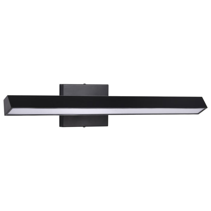 SATCO/NUVO Mila 2 Foot LED Picture Light 20W CCT Selectable 2700K/3000K/3500K/ 90 CRI 120V Black Finish Acrylic Lens (62-2340)