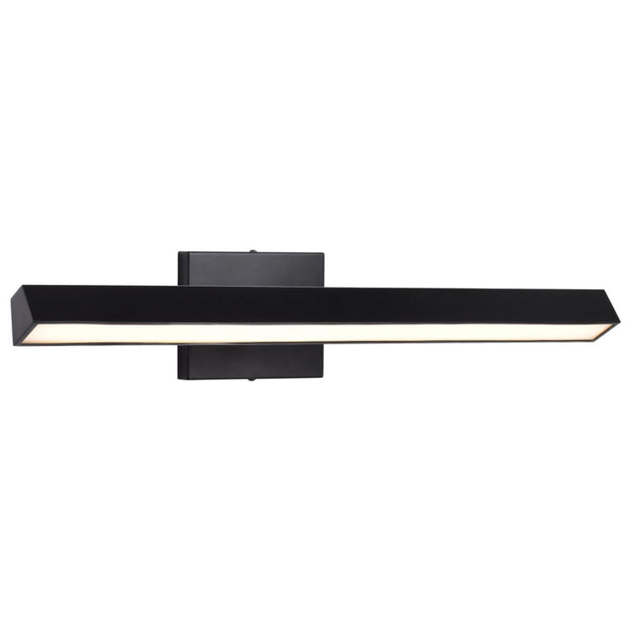 SATCO/NUVO Mila 2 Foot LED Picture Light 20W CCT Selectable 2700K/3000K/3500K/ 90 CRI 120V Black Finish Acrylic Lens (62-2340)