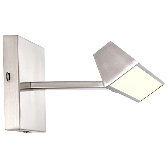 SATCO/NUVO Mila 2 Foot LED Picture Light 20W CCT Selectable 2700K/3000K/3500K/ 90 CRI 120V Brushed Nickel Finish Acrylic Lens (62-2341)