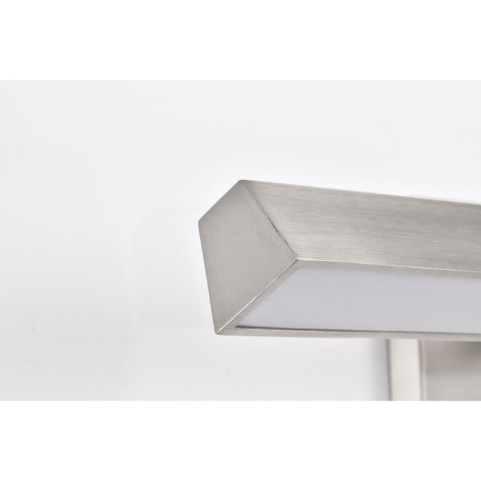 SATCO/NUVO Mila 2 Foot LED Picture Light 20W CCT Selectable 2700K/3000K/3500K/ 90 CRI 120V Brushed Nickel Finish Acrylic Lens (62-2341)