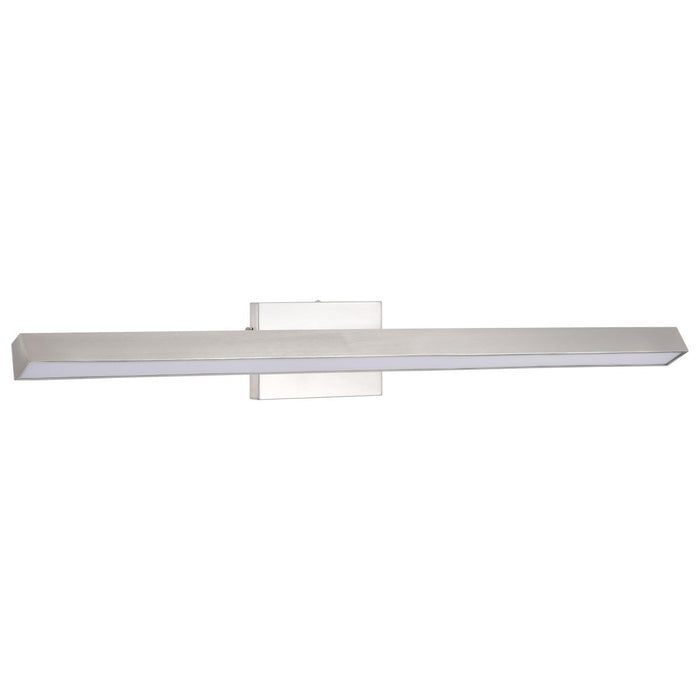 SATCO/NUVO Mila 3 Foot LED Picture Light 35W CCT Selectable 2700K/3000K/3500K/ 90 CRI 120V Brushed Nickel Finish Acrylic Lens (62-2346)