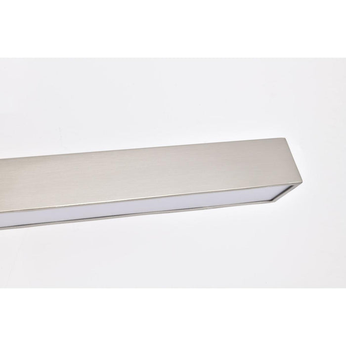 SATCO/NUVO Mila 3 Foot LED Picture Light 35W CCT Selectable 2700K/3000K/3500K/ 90 CRI 120V Brushed Nickel Finish Acrylic Lens (62-2346)