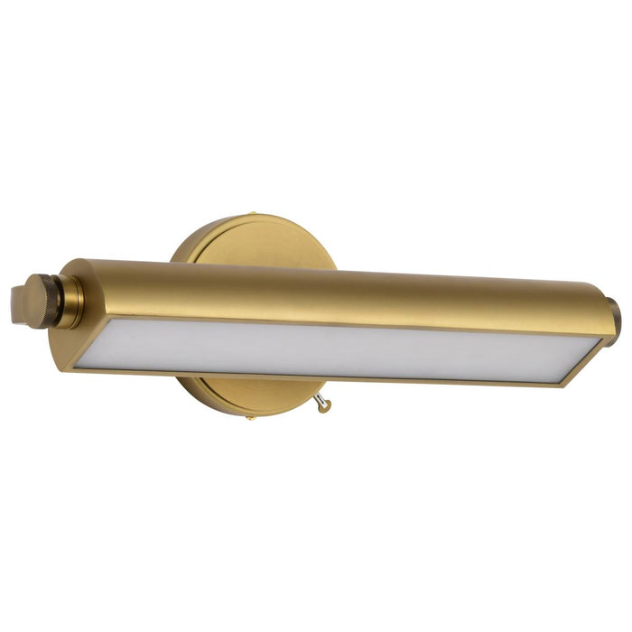 SATCO/NUVO Auden 18 Inch LED Vanity 15W 1200Lm CCT Selectable 3000K/4000K/5000K 90 CRI 120V Vintage Brass Finish Acrylic Lens (62-2352)