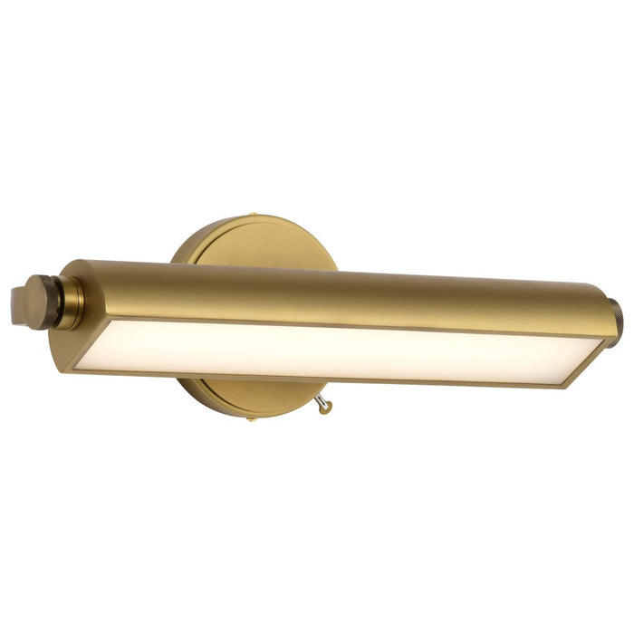 SATCO/NUVO Auden 18 Inch LED Vanity 15W 1200Lm CCT Selectable 3000K/4000K/5000K 90 CRI 120V Vintage Brass Finish Acrylic Lens (62-2352)