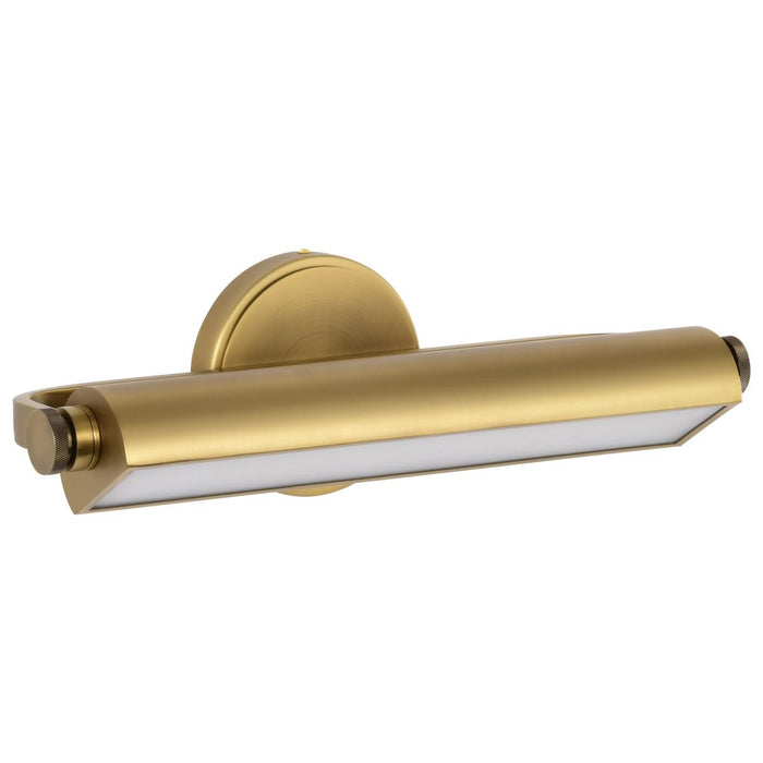 SATCO/NUVO Auden 18 Inch LED Vanity 15W 1200Lm CCT Selectable 3000K/4000K/5000K 90 CRI 120V Vintage Brass Finish Acrylic Lens (62-2352)
