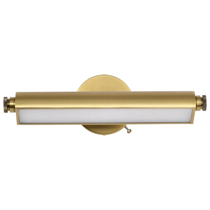 SATCO/NUVO Auden 18 Inch LED Vanity 15W 1200Lm CCT Selectable 3000K/4000K/5000K 90 CRI 120V Vintage Brass Finish Acrylic Lens (62-2352)