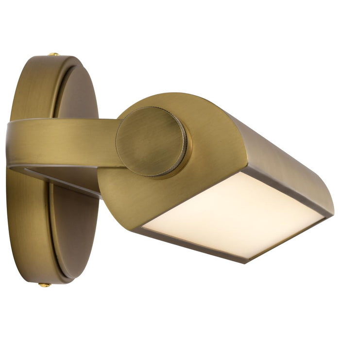 SATCO/NUVO Auden 18 Inch LED Vanity 15W 1200Lm CCT Selectable 3000K/4000K/5000K 90 CRI 120V Vintage Brass Finish Acrylic Lens (62-2352)