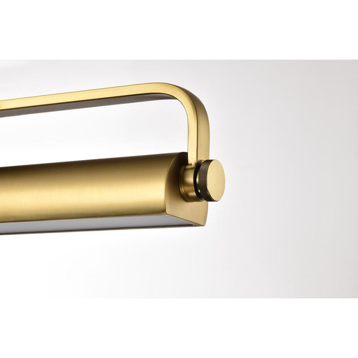 SATCO/NUVO Auden 18 Inch LED Vanity 15W 1200Lm CCT Selectable 3000K/4000K/5000K 90 CRI 120V Vintage Brass Finish Acrylic Lens (62-2352)