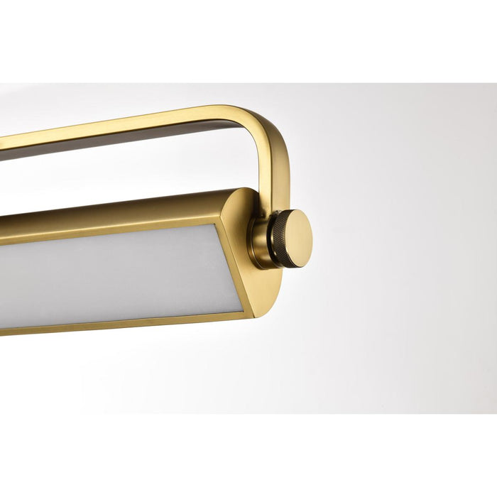 SATCO/NUVO Auden 18 Inch LED Vanity 15W 1200Lm CCT Selectable 3000K/4000K/5000K 90 CRI 120V Vintage Brass Finish Acrylic Lens (62-2352)