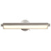 SATCO/NUVO Auden 24 Inch LED Vanity 20W 1600Lm CCT Selectable 3000K/4000K/5000K 90 CRI 120V Brushed Nickel Finish Acrylic Lens (62-2356)