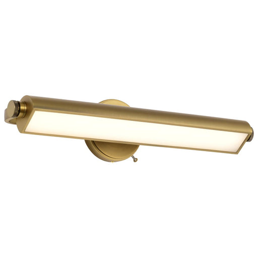 SATCO/NUVO Auden 24 Inch LED Vanity 20W 1600Lm CCT Selectable 3000K/4000K/5000K 90 CRI 120V Vintage Brass Finish Acrylic Lens (62-2357)