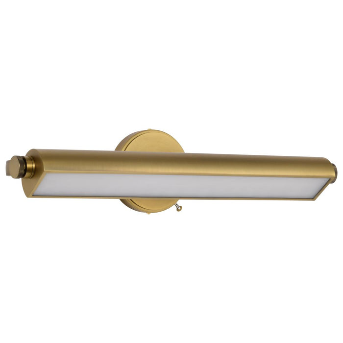 SATCO/NUVO Auden 24 Inch LED Vanity 20W 1600Lm CCT Selectable 3000K/4000K/5000K 90 CRI 120V Vintage Brass Finish Acrylic Lens (62-2357)