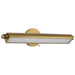 SATCO/NUVO Auden 24 Inch LED Vanity 20W 1600Lm CCT Selectable 3000K/4000K/5000K 90 CRI 120V Vintage Brass Finish Acrylic Lens (62-2357)