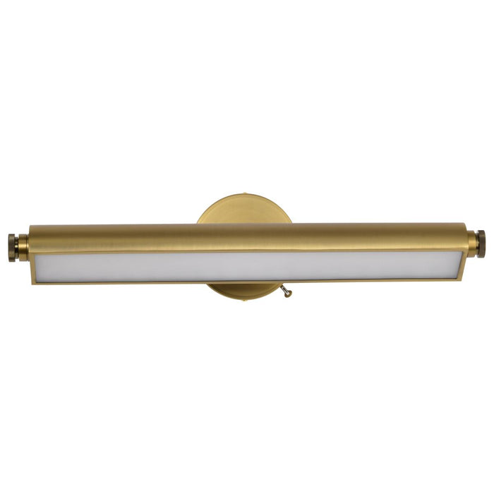 SATCO/NUVO Auden 24 Inch LED Vanity 20W 1600Lm CCT Selectable 3000K/4000K/5000K 90 CRI 120V Vintage Brass Finish Acrylic Lens (62-2357)