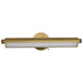 SATCO/NUVO Auden 24 Inch LED Vanity 20W 1600Lm CCT Selectable 3000K/4000K/5000K 90 CRI 120V Vintage Brass Finish Acrylic Lens (62-2357)