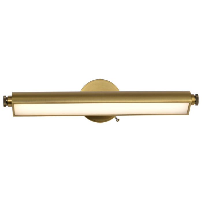 SATCO/NUVO Auden 24 Inch LED Vanity 20W 1600Lm CCT Selectable 3000K/4000K/5000K 90 CRI 120V Vintage Brass Finish Acrylic Lens (62-2357)