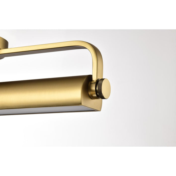 SATCO/NUVO Auden 24 Inch LED Vanity 20W 1600Lm CCT Selectable 3000K/4000K/5000K 90 CRI 120V Vintage Brass Finish Acrylic Lens (62-2357)