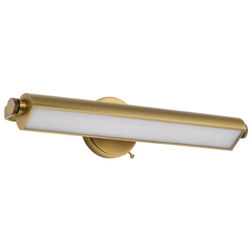 SATCO/NUVO Auden 24 Inch LED Vanity 20W 1600Lm CCT Selectable 3000K/4000K/5000K 90 CRI 120V Vintage Brass Finish Acrylic Lens (62-2357)