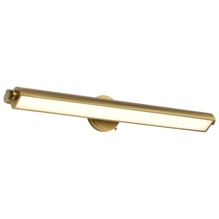 SATCO/NUVO Auden 36 Inch LED Vanity 35W 2800Lm CCT Selectable 3000K/4000K/5000K 90 CRI 120V Vintage Brass Finish Acrylic Lens (62-2362)