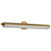 SATCO/NUVO Auden 36 Inch LED Vanity 35W 2800Lm CCT Selectable 3000K/4000K/5000K 90 CRI 120V Vintage Brass Finish Acrylic Lens (62-2362)