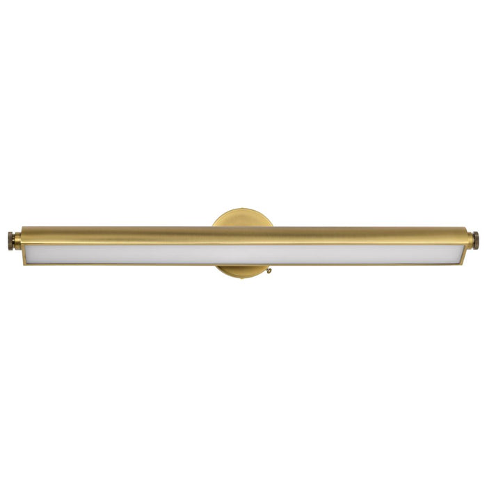 SATCO/NUVO Auden 36 Inch LED Vanity 35W 2800Lm CCT Selectable 3000K/4000K/5000K 90 CRI 120V Vintage Brass Finish Acrylic Lens (62-2362)