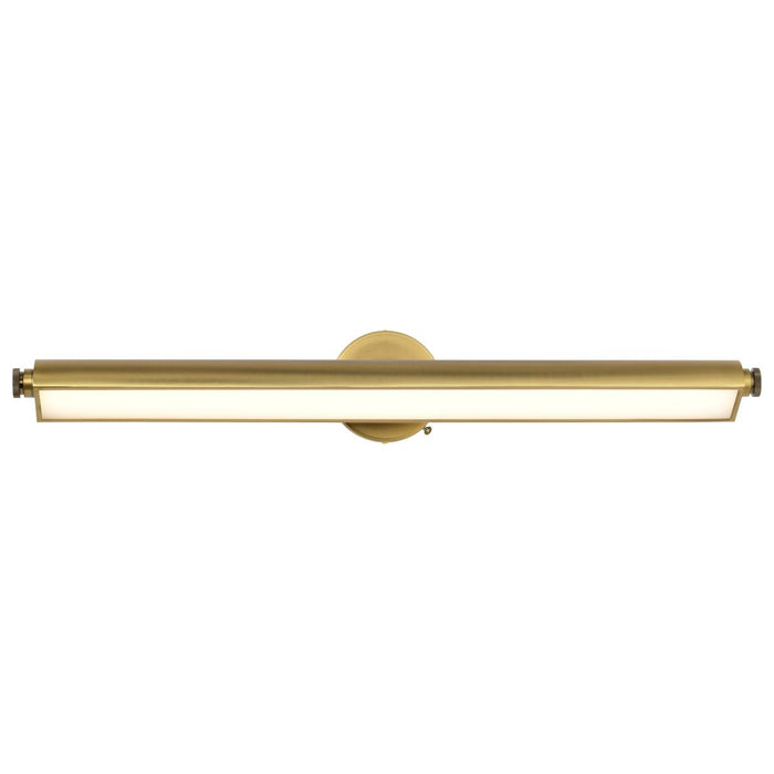 SATCO/NUVO Auden 36 Inch LED Vanity 35W 2800Lm CCT Selectable 3000K/4000K/5000K 90 CRI 120V Vintage Brass Finish Acrylic Lens (62-2362)