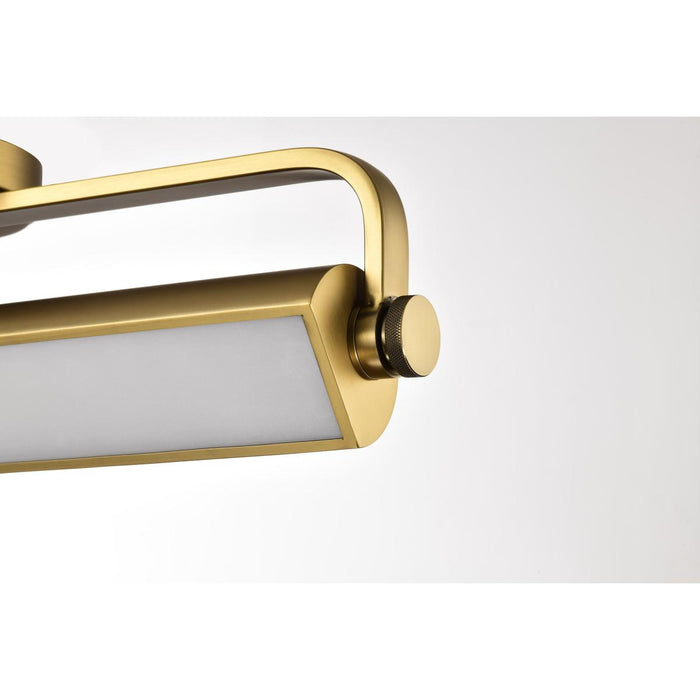 SATCO/NUVO Auden 36 Inch LED Vanity 35W 2800Lm CCT Selectable 3000K/4000K/5000K 90 CRI 120V Vintage Brass Finish Acrylic Lens (62-2362)