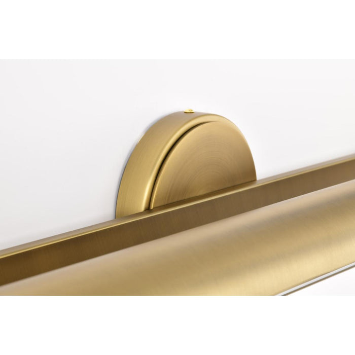 SATCO/NUVO Auden 36 Inch LED Vanity 35W 2800Lm CCT Selectable 3000K/4000K/5000K 90 CRI 120V Vintage Brass Finish Acrylic Lens (62-2362)