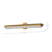 SATCO/NUVO Auden 36 Inch LED Vanity 35W 2800Lm CCT Selectable 3000K/4000K/5000K 90 CRI 120V Vintage Brass Finish Acrylic Lens (62-2362)