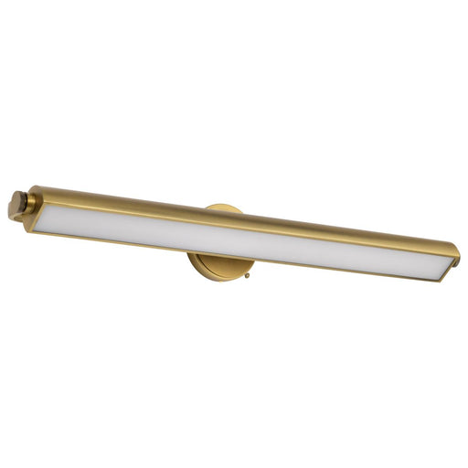 SATCO/NUVO Auden 36 Inch LED Vanity 35W 2800Lm CCT Selectable 3000K/4000K/5000K 90 CRI 120V Vintage Brass Finish Acrylic Lens (62-2362)