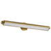 SATCO/NUVO Auden 36 Inch LED Vanity 35W 2800Lm CCT Selectable 3000K/4000K/5000K 90 CRI 120V Vintage Brass Finish Acrylic Lens (62-2362)