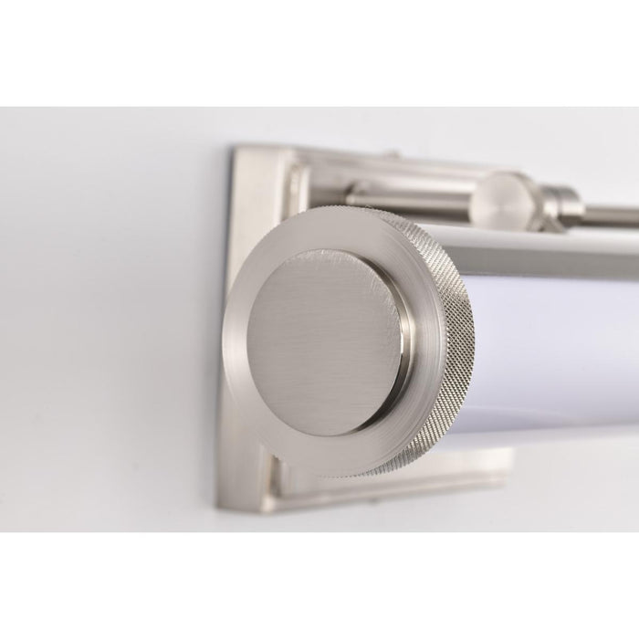 SATCO/NUVO Cora 18 Inch LED Vanity 15W 1200Lm CCT Selectable 3000K/4000K/5000K 90 CRI 120V Brushed Nickel Finish Acrylic Lens (62-2366)