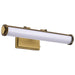 SATCO/NUVO Cora 18 Inch LED Vanity 15W 1200Lm CCT Selectable 3000K/4000K/5000K 90 CRI 120V Vintage Brass Finish Acrylic Lens (62-2367)