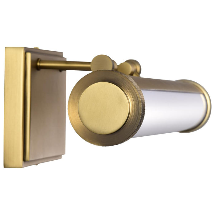 SATCO/NUVO Cora 18 Inch LED Vanity 15W 1200Lm CCT Selectable 3000K/4000K/5000K 90 CRI 120V Vintage Brass Finish Acrylic Lens (62-2367)