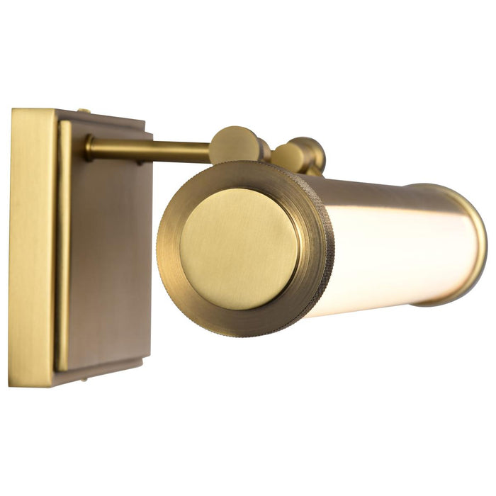 SATCO/NUVO Cora 18 Inch LED Vanity 15W 1200Lm CCT Selectable 3000K/4000K/5000K 90 CRI 120V Vintage Brass Finish Acrylic Lens (62-2367)