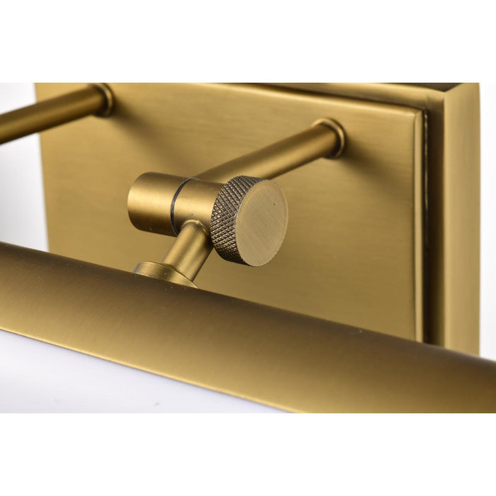 SATCO/NUVO Cora 18 Inch LED Vanity 15W 1200Lm CCT Selectable 3000K/4000K/5000K 90 CRI 120V Vintage Brass Finish Acrylic Lens (62-2367)