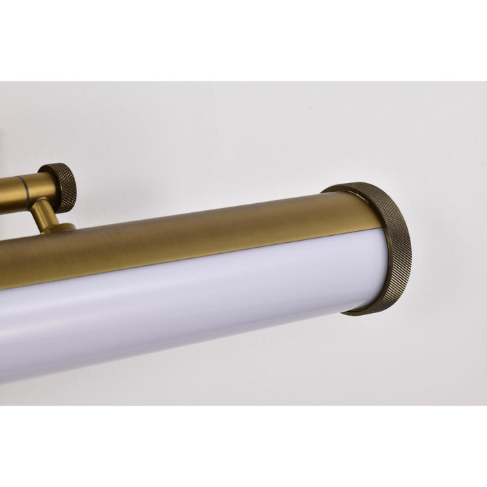 SATCO/NUVO Cora 18 Inch LED Vanity 15W 1200Lm CCT Selectable 3000K/4000K/5000K 90 CRI 120V Vintage Brass Finish Acrylic Lens (62-2367)