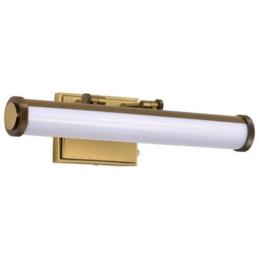 SATCO/NUVO Cora 18 Inch LED Vanity 15W 1200Lm CCT Selectable 3000K/4000K/5000K 90 CRI 120V Vintage Brass Finish Acrylic Lens (62-2367)
