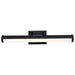 SATCO/NUVO Cora 24 Inch LED Vanity 20W 1600Lm CCT Selectable 3000K/4000K/5000K 90 CRI 120V Black Finish Acrylic Lens (62-2370)