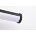 SATCO/NUVO Cora 24 Inch LED Vanity 20W 1600Lm CCT Selectable 3000K/4000K/5000K 90 CRI 120V Black Finish Acrylic Lens (62-2370)