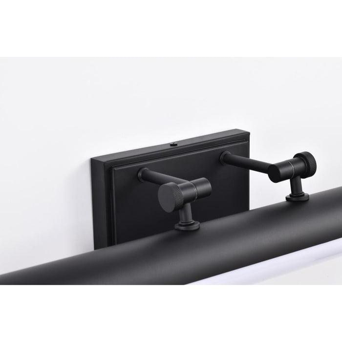 SATCO/NUVO Cora 24 Inch LED Vanity 20W 1600Lm CCT Selectable 3000K/4000K/5000K 90 CRI 120V Black Finish Acrylic Lens (62-2370)